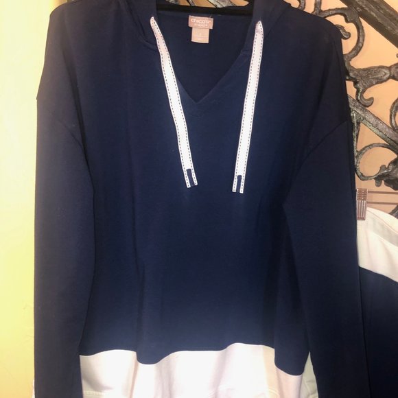 Navy/White Hoodie and matching Jogger Pants - Picture 2 of 12